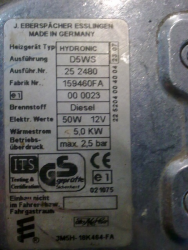Блок управления Hydronic D5WS 12V, Ford Focus/Kuga 252480