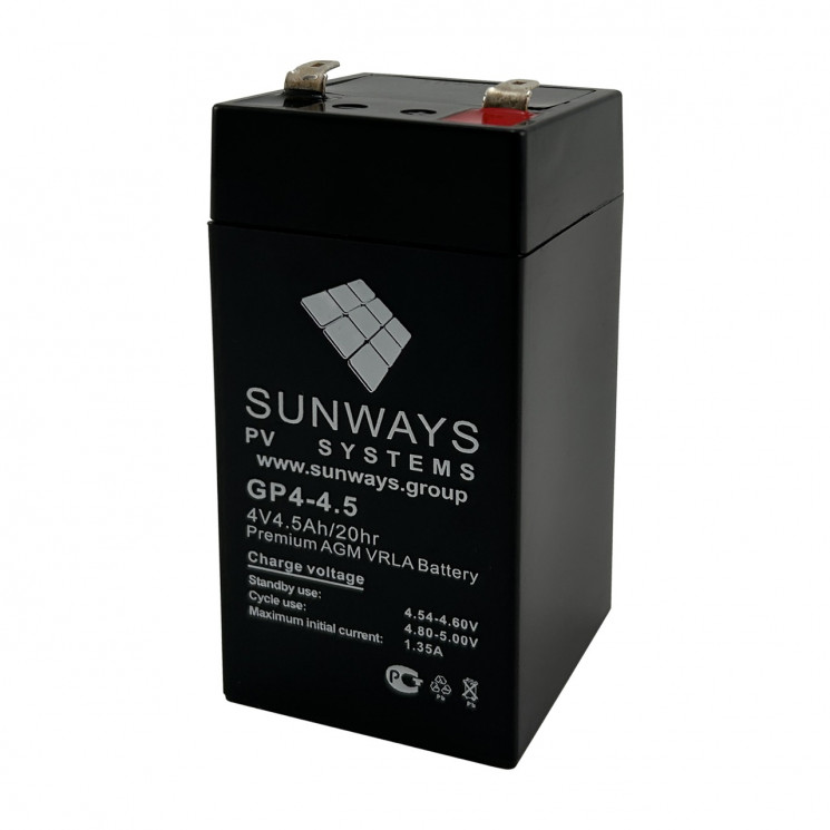 Аккумуляторная батарея SUNWAYS GP 4-4.5 купить в Якутске